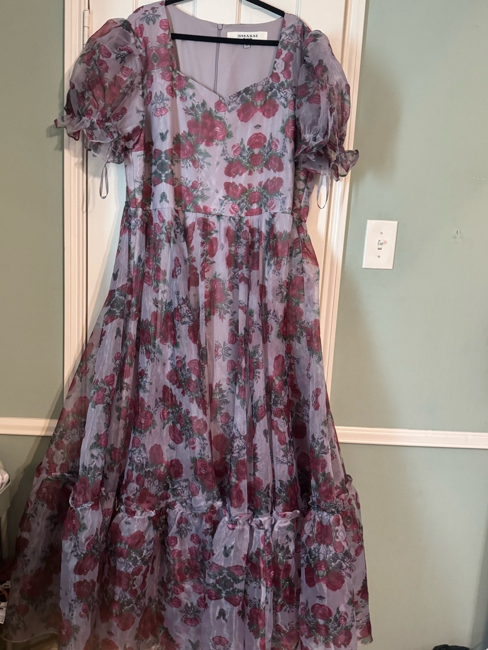 Floral Pink Rose Dress